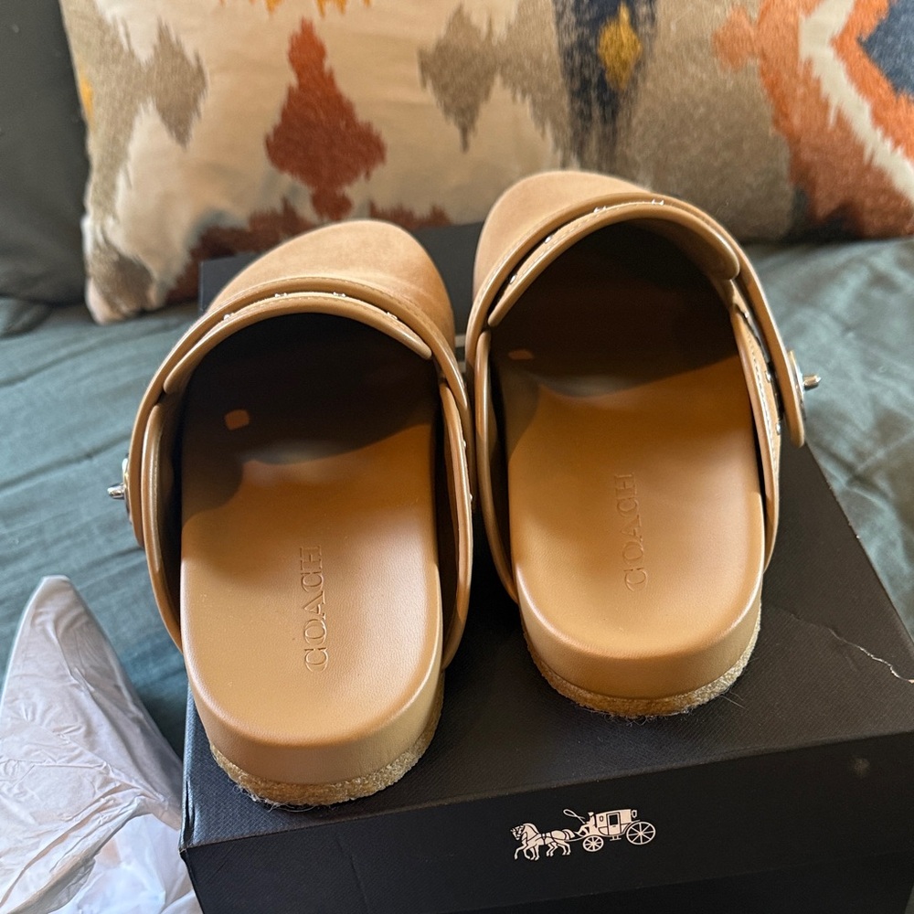 Authentic Coach Blake Suede Rivet Clogs - Picture 6 of 16